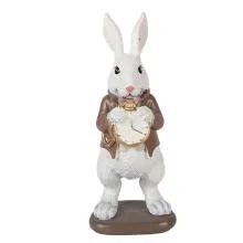 Dekorativní figurka králíka s hodinami