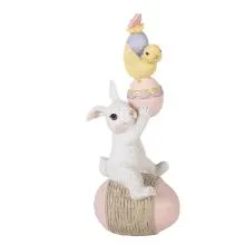 Dekorativní figurka králíčka na vajíčku