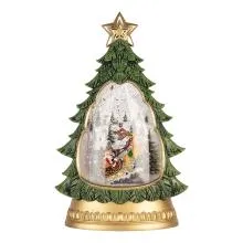 Sněžítko s LED osvětlením CHRISTMAS TREE 20x10x31 cm / 3xAA