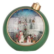 Sněžítko s LED osvětlením CHRISTMAS BAUBLE 21x9x21 cm / 3xAA