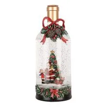 Sněžítko s LED osvětlením BOTTLE Ø 12x30 cm / 3xAA
