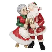 Dekorativní figurka Santa Clause a paní Clausové 20x12x26 cm