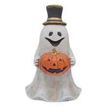 Bílé halloweenské strašidýlko 31x28x50 cm
