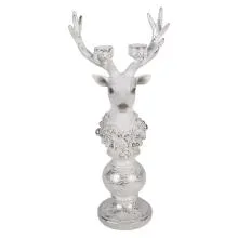 Polyrezinový svícen DEER 17x11x38 cm