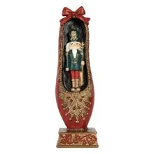 Dekorativní figurka Louskáčka v baletním střevíčku 6x6x19 cm