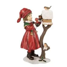 Dekorativní figurka děvčátka u poštovní schránky 13x7x19 cm