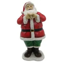Christmas Decoration Figurine Santa Claus 10x9x20 cm Red Pla