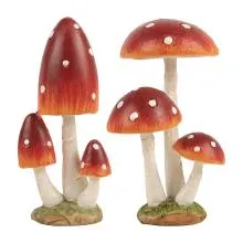 Sada dvou dekorativních hub 3x3x7 cm
