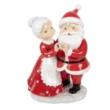 Christmas Decoration Figurine Santa Claus 16x10x23 cm Red Pl