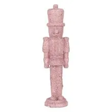 Christmas Decoration Figurine Nutcracker 5x4x18 cm Pink Plas