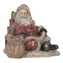 Christmas Decoration Figurine Santa Claus 23x19x19 cm Red Pl