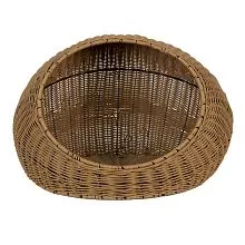 Ratanový pelíšek pro kočičky nebo malé pejsky Ø 47*30 cm