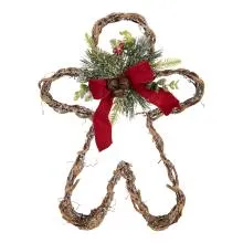 Christmas Decoration with LED Lighting Gingerbread man 50x8x 6RO0615