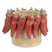 Terakotový květináč HOT PEPPERS