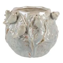 Terakotový květináč BIRDS
