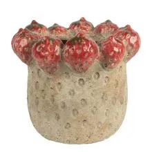 Terakotový květináč STRAWBERRIES