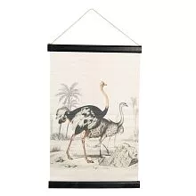Nástěnná mapa OSTRICHES 40*2*60 cm