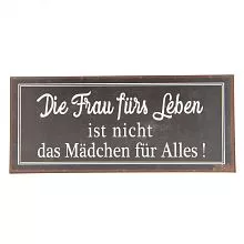 Plechová cedule DIE FRAU 6Y3248