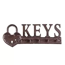 Nástěnný věšák na klíče KEYS 26*3*10 cm