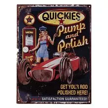 Plechová cedule PUMP