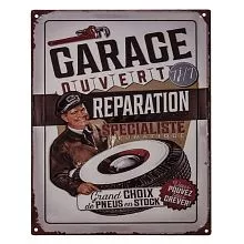 Plechová cedule GARAGE