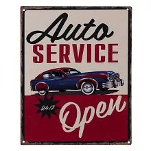 Plechová cedule AUTO SERVICE
