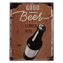 Plechová cedule BEER