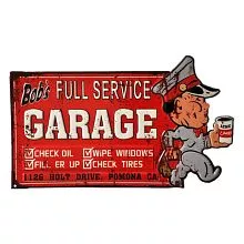 Plechová cedule GARAGE