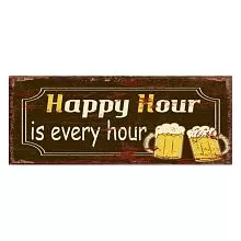 Plechová cedule HAPPY HOUR