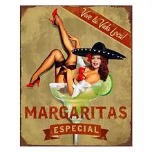 Plechová cedule MARGARITAS
