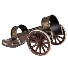 Kovový stojan na láhev CANNON 26x14x18 cm