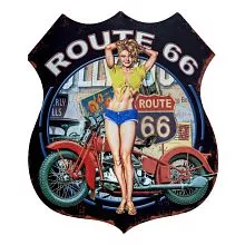 Plechová cedule ROUTE 66