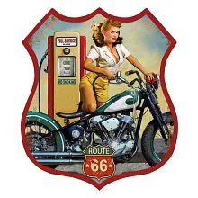 Plechová cedule ROUTE 66
