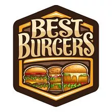 Plechová cedule BEST BURGERS