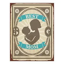 Plechová cedule MOM