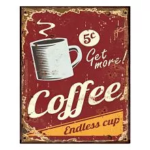 Plechová cedule COFFEE
