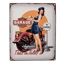 Plechová cedule GARAGE 