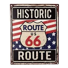 Plechová cedule ROUTE 66