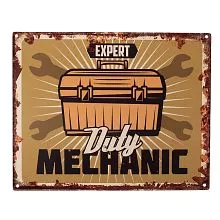 Plechová cedule TOOLBOX 25*1*20 cm
