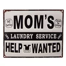 Plechová cedule LAUNDRY SERVICE 25x20 cm