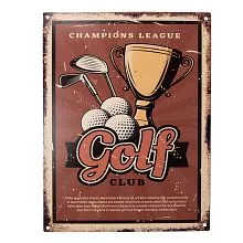 Plechová cedule GOLF 25x33 cm