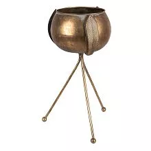 Kovový květináč na nožkách Ø 22x35 cm