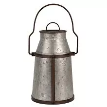 Dekorativní konev na mléko s pokličkou 20x18x26/36 cm