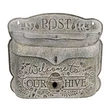 Vintage poštovní schránka OUR HIVE 41x9x36 cm