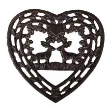 Kovová podložka pod nádobí DEER HEART