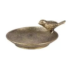 Dekorativní kovová miska BIRD 10x9x4 cm
