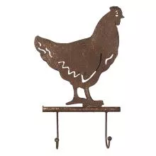 Nástěnný kovový věšák CHICKEN