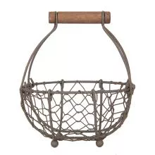 Kovový košík Ø 14x7/17 cm