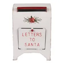 Vánoční poštovní schránka LETTERS TO SANTA 20x14x30 cm