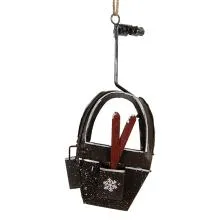 Christmas Ornament 7x7x17 cm Grey Metal 6Y6047